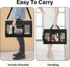 Pet Travel Carrier Soft Sided Portable Bag for Cats, Small Dogs, Kittens or Puppies 17 Lbs Max, Collapsible, Durable, Airline Approved, Travel Friendly (Medium)