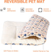 Dog Crate Pad - Ultra Soft Pet Bed with Cute Star Print, Washable Mat for Large Medium Small Dogs, Reversible Fleece Kennel Liner, Cat Bed 23 X 18 Inch Brown
