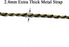 Purse Chain Strap 39.4 Inches Bronze for Shoulder Cross Body Sling Purse Handbag Clutch Replacement Comfortable Flat 0.4' Wide Enough 2.4Mm Extra Thick Metal 1 Pack