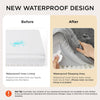 Orthopedic Dog Bed Medium Size Dogs - Washable Small Medium Dog Cat Bed Waterproof, Comfort Cats Couch Sofa with Washable Removable Cover, Pets Bed with Nonskid Bottom, Grey, 28"