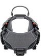 Tactical Dog Harness, Medium Size,2X Metal Buckle,Working Dog MOLLE Vest with Handle,No Pulling Front Leash Clip,Hook and Loop Panel (Grey,M (Pack of 1))