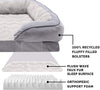 Soft, Orthopedic Foam Perfect Comfort Dog Bed with Washable & Removable Cover -Velvet Waves - Granite Gray, Dogs up to 55 Lbs - Large