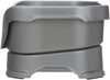 Neater Feeder Deluxe Mess Proof Dog Bowls Elevated for Small Dogs under 19 Lbs, Made in USA, No Spill Raised Dog Food Bowl Stand Feeding Station, Food and Water Bowl Set, Gunmetal