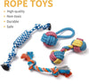 7 Pack Small Dog Toys, Puppy Teething Toys, Durable Ropes Chew Toys, Cute Calf Squeaky Dog Toys, Non-Toxic and Safe