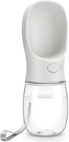 Dog Water Bottle, Leak Proof Portable Pet Water Bottles for Dogs, Puppy Water Dispenser with Drinking Feeder for Travel (Milk White 12Oz)