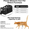 Pet Travel Carrier Soft Sided Portable Bag for Cats, Small Dogs, Kittens or Puppies 17 Lbs Max, Collapsible, Durable, Airline Approved, Travel Friendly (Medium)