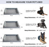 Summervibes BFPETHOME Orthopedic Self-Warming Calming Dog Bed for Medium-Large Dogs - Waterproof Couch Pet Bed with Removable, Washable Cover