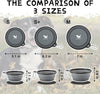 Collapsible Dog Bowls for Travel, 2-Pack Dog Portable Water Bowl for Dogs Cats Pet Foldable Feeding Watering Dish for Traveling Camping with Carabiners, BPA Free (Grey&Pink, Small (Pack of 2))
