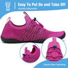 Water Shoes for Women Men, Quick-Dry Barefoot Swim Shoes with Drainage Holes, Lightweight Aqua Shoe for Beach Pool River Boating Yoga Walking