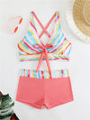 2025 High Waist Bikinis Women Sports Swimwear Print Bathing Suit Female Padded Beach Wear Bathers Swimming Swimsuit Summer