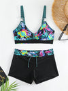 2025 High Waist Bikinis Women Sports Swimwear Print Bathing Suit Female Padded Beach Wear Bathers Swimming Swimsuit Summer