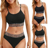 Female Bathing Suit Swimwears Women'S Sexy Triangle Bikini Two Pieces High Waisted Female Swimwear Summer Bikinis Sets купальник