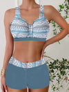 2025 High Waist Bikinis Women Sports Swimwear Print Bathing Suit Female Padded Beach Wear Bathers Swimming Swimsuit Summer