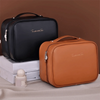 Luxury Double Layer Cosmetic Bag Large Capacity Transparent Pouch Make Up Storage Organizer Zipper Handbag Portable Toiletry Bag