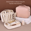 Luxury Double Layer Cosmetic Bag Large Capacity Transparent Pouch Make Up Storage Organizer Zipper Handbag Portable Toiletry Bag