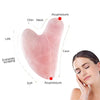 Gua Sha Massage Board Natural Resin Jade Stone for Face Rose Pink Guasha Facial Massager Scrapers Tools for Face Neck Back Body