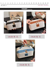 Cosmetic bag New retro light luxury simple canvas portable storage bag Large capacity premium skin care products Wash bag