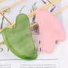 Gua Sha Massage Board Natural Resin Jade Stone for Face Rose Pink Guasha Facial Massager Scrapers Tools for Face Neck Back Body