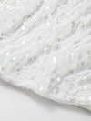 O-neck Vest Mini Skirt Suits Women Sexy sparkly Sequined Sleeveless Tank Tops With Bodycon Short Skirts Fashion Ladies Beachwear