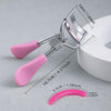Portable Eyelash Curler with 15 Silicone Pads and Stainless Steel Eyelash Curler, Used for Eyelash Extensions and Curling Tools