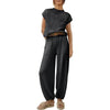 Spring Solid Color Pants Sets Women Fashion Sporty Style Short Sleeves Tops High Waist Trousers Two Piece Set Female Streetwear