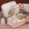 Elyssio Double-Zip Luxury Makeup Bag