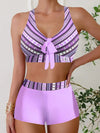 2025 High Waist Bikinis Women Sports Swimwear Print Bathing Suit Female Padded Beach Wear Bathers Swimming Swimsuit Summer