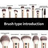 13PCS Makeup Brush Set Foundation Concealer Powder Eyeshadow Blush Brush Kabuki Blending Cosmetic Beauty Tool for Face