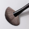Luxury Wooden Handle Fan Makeup Brush Finishing Powder Brush Multi-use Brush for Face and Body Professional Makeup Brush for Sal