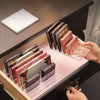 Acrylic Eyeshadow Palette Organizer Drawer Storage Box with Dividers for Blush Powder Vanity Desk Dustproof Makeup Case