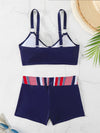 2025 High Waist Bikinis Women Sports Swimwear Print Bathing Suit Female Padded Beach Wear Bathers Swimming Swimsuit Summer