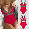 Bikini European American New 2023 Gold Sexy Bikini Women's Printed Steel Bracket Triangle Swimwear Push Up One Piece Swimwear