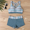 2025 High Waist Bikinis Women Sports Swimwear Print Bathing Suit Female Padded Beach Wear Bathers Swimming Swimsuit Summer