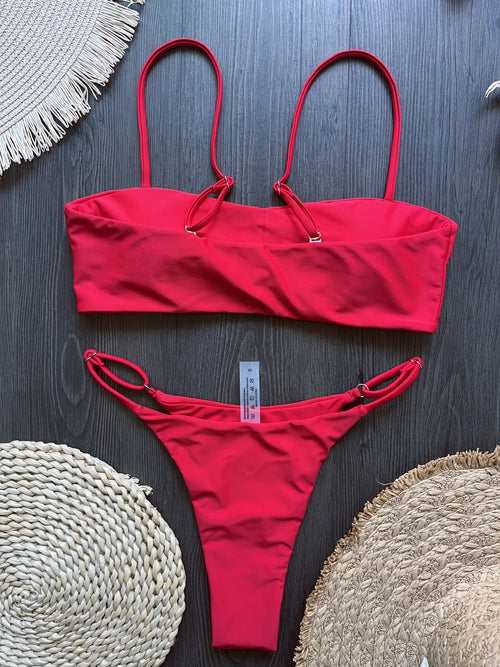Bikini de diamantes sexy para mujer 2026, traje de baño tipo bandeau, biquini push-up, ropa de baño brillante para mujer, traje de cuerpo completo, ropa de playa