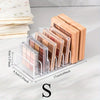 Acrylic Eyeshadow Palette Organizer Drawer Storage Box with Dividers for Blush Powder Vanity Desk Dustproof Makeup Case