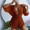 2024 New 3 Piece Bikini Set Plus Size Swimsuit Women Long Sleeve Cover Up Print Halter Swimwear Beach Wear Sexy Bathing Suit 3XL