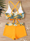 2025 High Waist Bikinis Women Sports Swimwear Print Bathing Suit Female Padded Beach Wear Bathers Swimming Swimsuit Summer