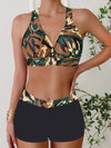 2025 High Waist Bikinis Women Sports Swimwear Print Bathing Suit Female Padded Beach Wear Bathers Swimming Swimsuit Summer