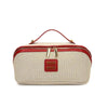 Cosmetic bag New retro light luxury simple canvas portable storage bag Large capacity premium skin care products Wash bag
