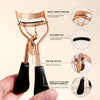 Portable Eyelash Curler with 15 Silicone Pads and Stainless Steel Eyelash Curler, Used for Eyelash Extensions and Curling Tools