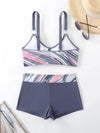2025 High Waist Bikinis Women Sports Swimwear Print Bathing Suit Female Padded Beach Wear Bathers Swimming Swimsuit Summer