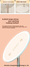 Wholesale 2026 New LED Makeup Mirror Round Desktop Mirror with Light Metal Small Gift