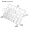 24 Grids Clear Acrylic Lipstick Organizer, Desktop Cosmetic Storage Rack, Makeup Display Stand For Home, Office, Dorm, Bathroom