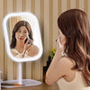 LED makeup mirror with light, beauty lighting, dressing mirror, foldable desktop mirror for student dormitories