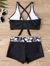 2025 High Waist Bikinis Women Sports Swimwear Print Bathing Suit Female Padded Beach Wear Bathers Swimming Swimsuit Summer