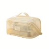Luxury Makeup Organizer Bag, Female Cosmetic Travel Case with Zipper, Large Capacity Toiletry Storage Pouch for Women Makeup Bag