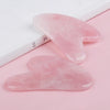 Gua Sha Massage Board Natural Resin Jade Stone for Face Rose Pink Guasha Facial Massager Scrapers Tools for Face Neck Back Body