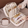 Luxury Double Layer Cosmetic Bag Large Capacity Transparent Pouch Make Up Storage Organizer Zipper Handbag Portable Toiletry Bag