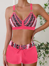 2025 High Waist Bikinis Women Sports Swimwear Print Bathing Suit Female Padded Beach Wear Bathers Swimming Swimsuit Summer