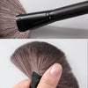 Luxury Wooden Handle Fan Makeup Brush Finishing Powder Brush Multi-use Brush for Face and Body Professional Makeup Brush for Sal